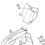 GasGas Start Number Plate MC 50/E3/E5 2021-24 (45308007000FB)