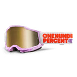 100 Percent Accuri 2 Hundreds True Gold Mirror Goggles