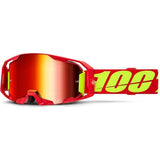 100 Percent ARmatic Goggles - Red Red Mirror