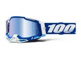 100% RACECRAFT 2 GOGGLE BLUE - MIRROR BLUE LENS