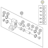 Repair kit triangle lever | A46004180020