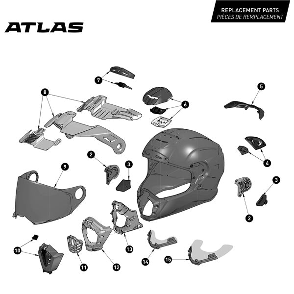 CKX Atlas Solid Helmet (Dual Sport)