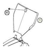 Husqvarna Start Number Plate WHITE TC 65