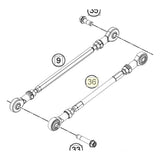 Husqvarna Shift Linkage CPL. Svart/Vitpilen 28134036033