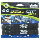 ROK Motorcycle/ATV Adjustable Stretch Straps - Heavy Duty - 1" x 60"