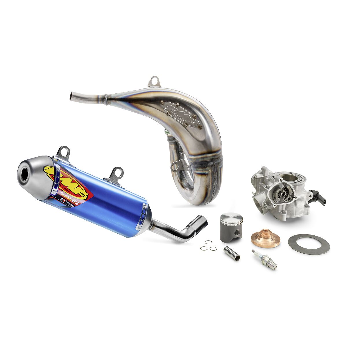KTM 125 cc Factory Performance Kit A42012954744 with cylinder, piston, FMF expansion chamber and silencer
