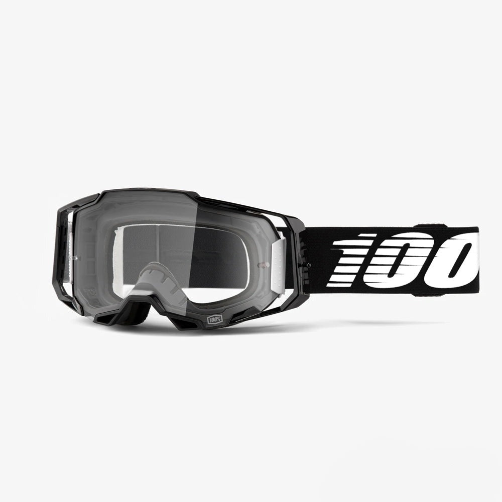 100% Armega Goggle Black-Clear Lens