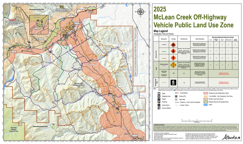 2025 McLean Creek Off-Highway Vehicle Public Land Use Zone Map
