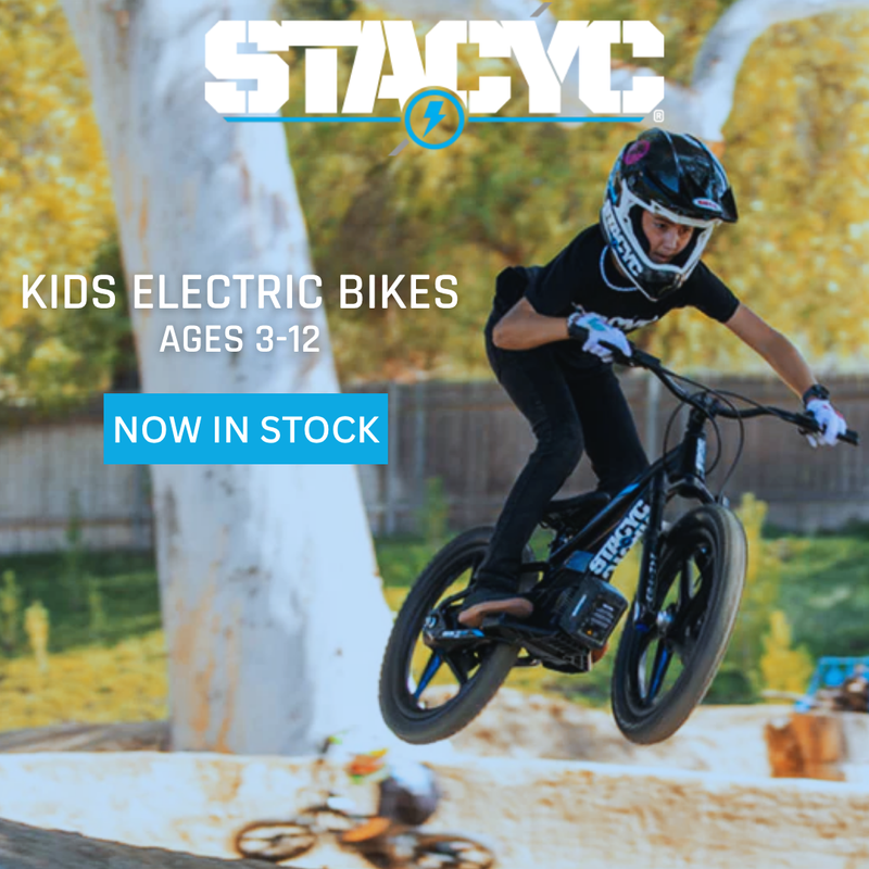 All-New STACYC Kids Electric Bikes IN STOCK