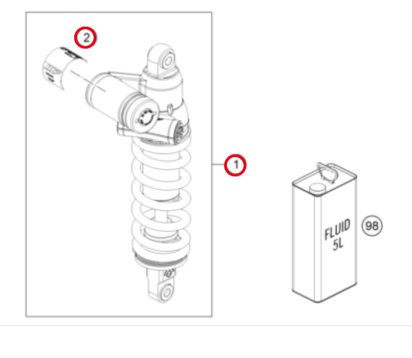 WP Shock Absorber 790 ADV R 2019 (01187S5401)