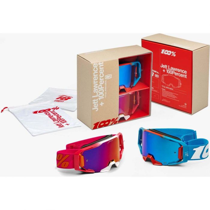 100 Percent ARmatic LE Jett Lawrence Goggle Pack Red