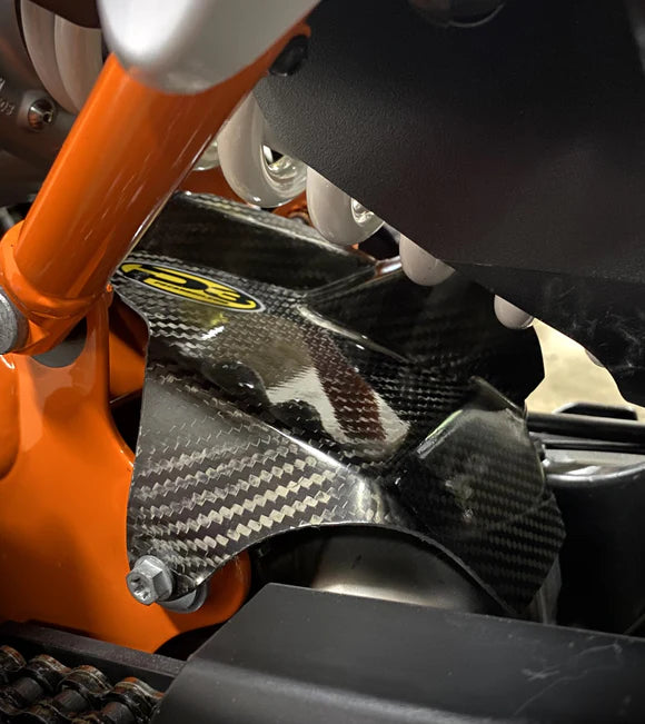 P3 Carbon Shock Heat Shield | KTM 790 & 890 (All Models) 2024 - 2026 | Husqvarna Norden 901 2024 - 2026