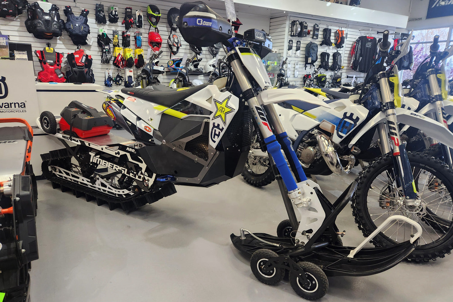 2021 Husqvarna FX450 w/ 2023 Timbersled ARO3 "S" Snow Bike