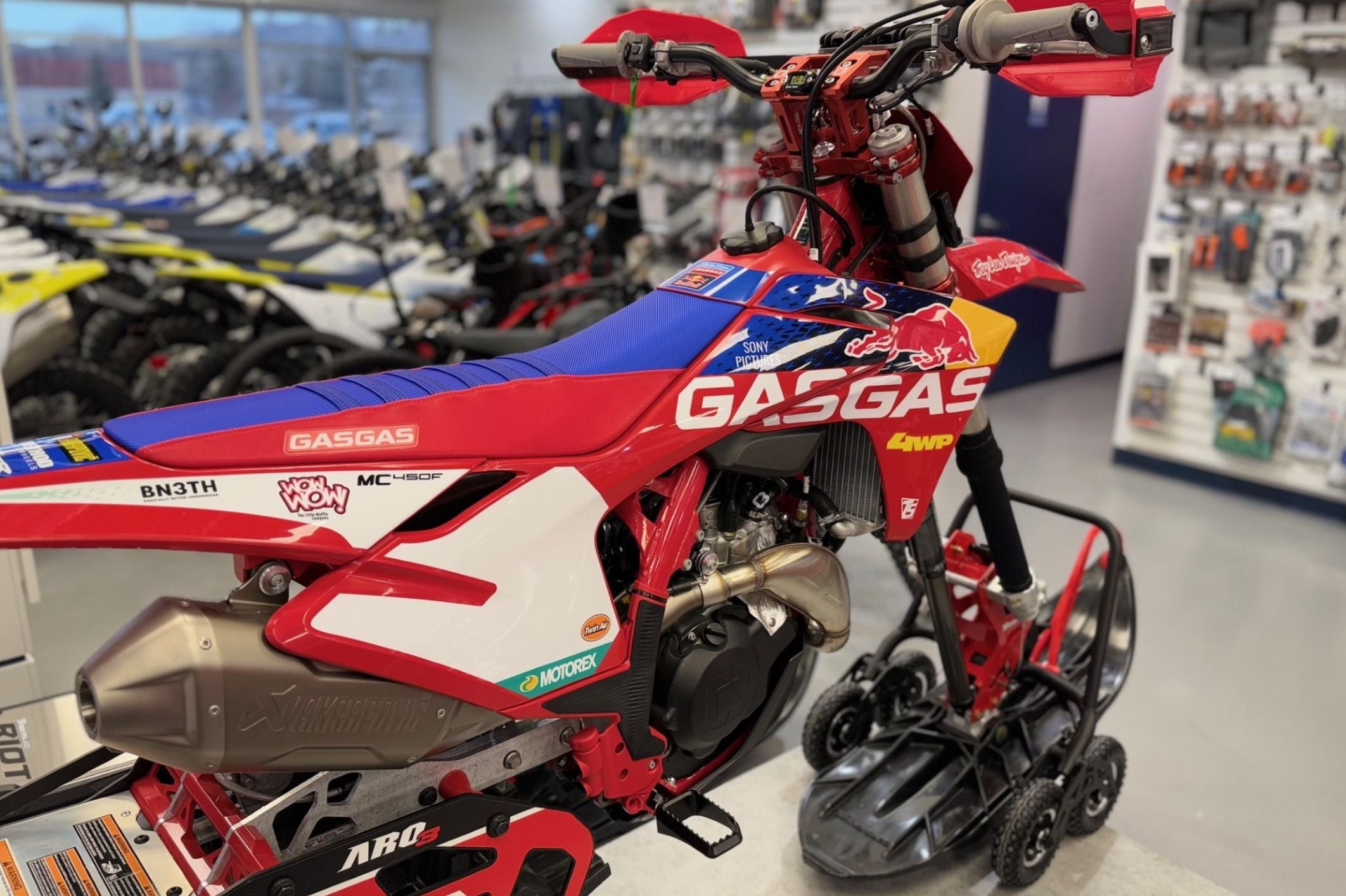 2024 GasGas MC 450F FE w/ Timbersled ARO3 Snow Bike