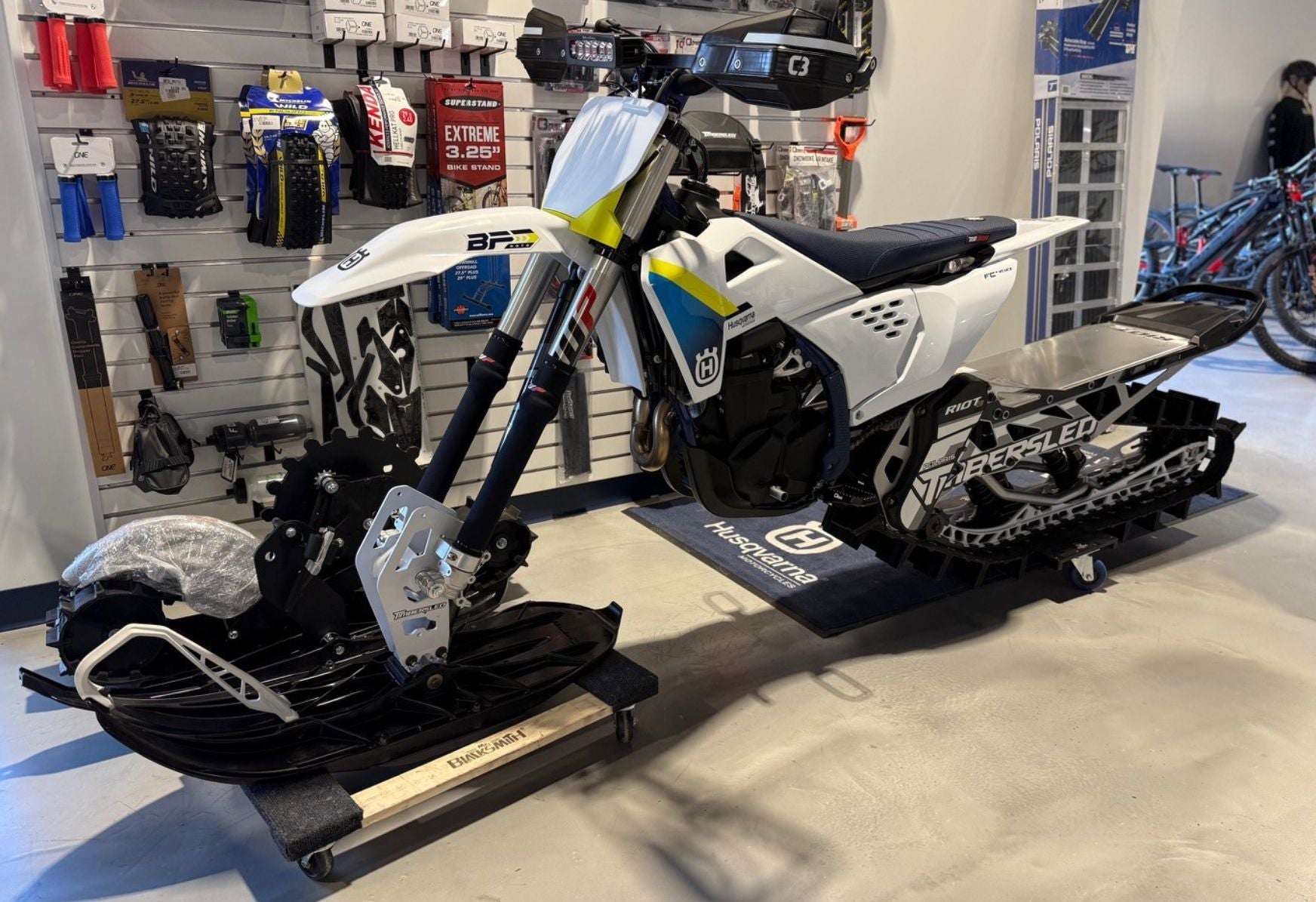 2025 FC 450 with 2025 Riot3 Pro “S” Snow Bike