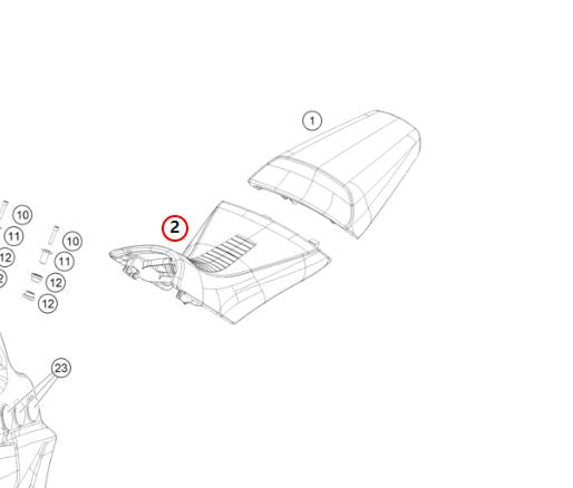 RIDER SEAT BASE 22107040000C1A