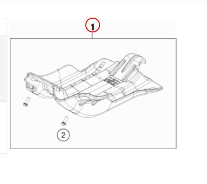 Skid plate 125/150 cmpl. 24003090144