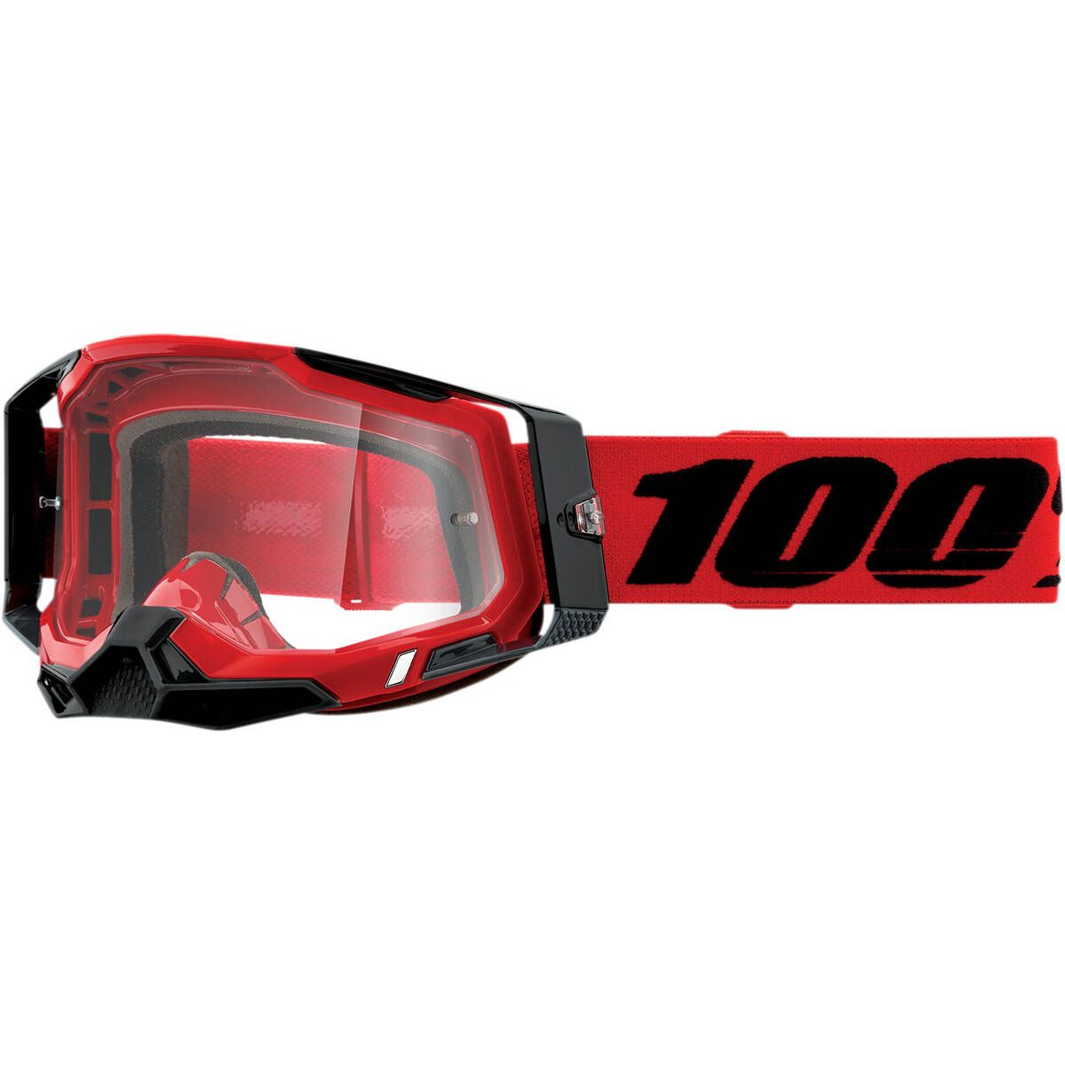 100 Percent Racecraft 2 Red Goggles - Clear Lens