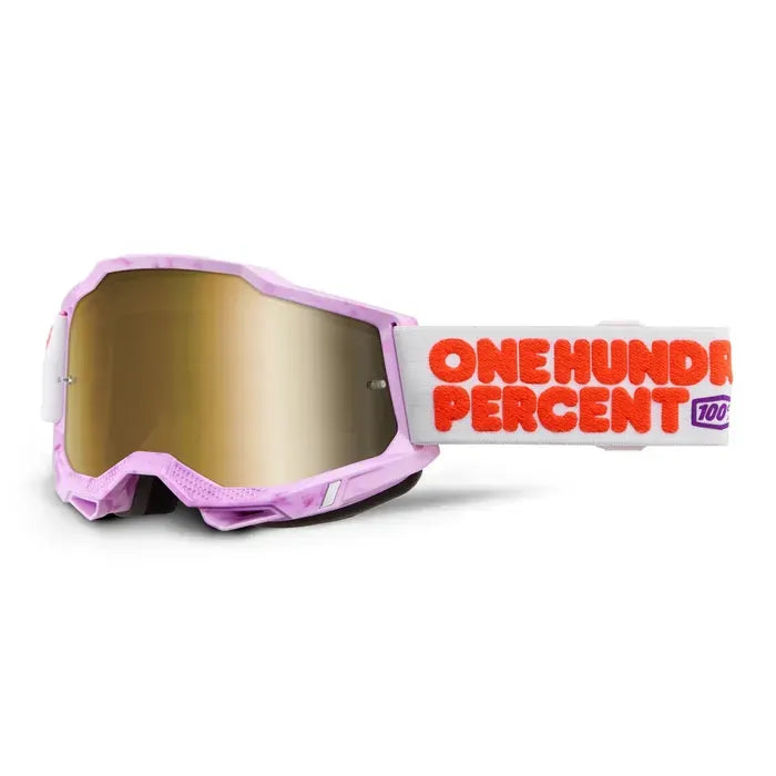 100 Percent Accuri 2 Hundreds True Gold Mirror Goggles