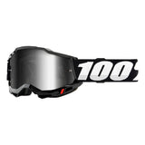 100% Accuri 2 Goggles Black - Mirror Silver Lens