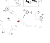 HANDLEBAR L=808MM, DK=28.5MM 7690200100001