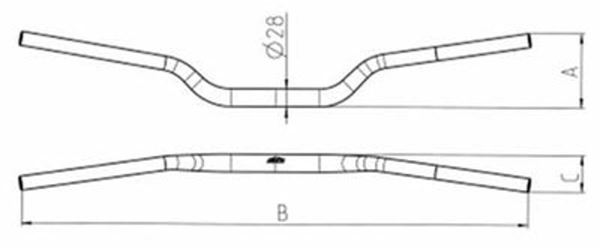 Renthal 996 Twin Wall Handlebars 996-01-BK-07-185