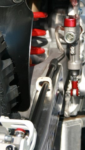 Ride Engineering Braided Steel Rear Brake Line RM/KX/RMZ (BL-04040-BK)
