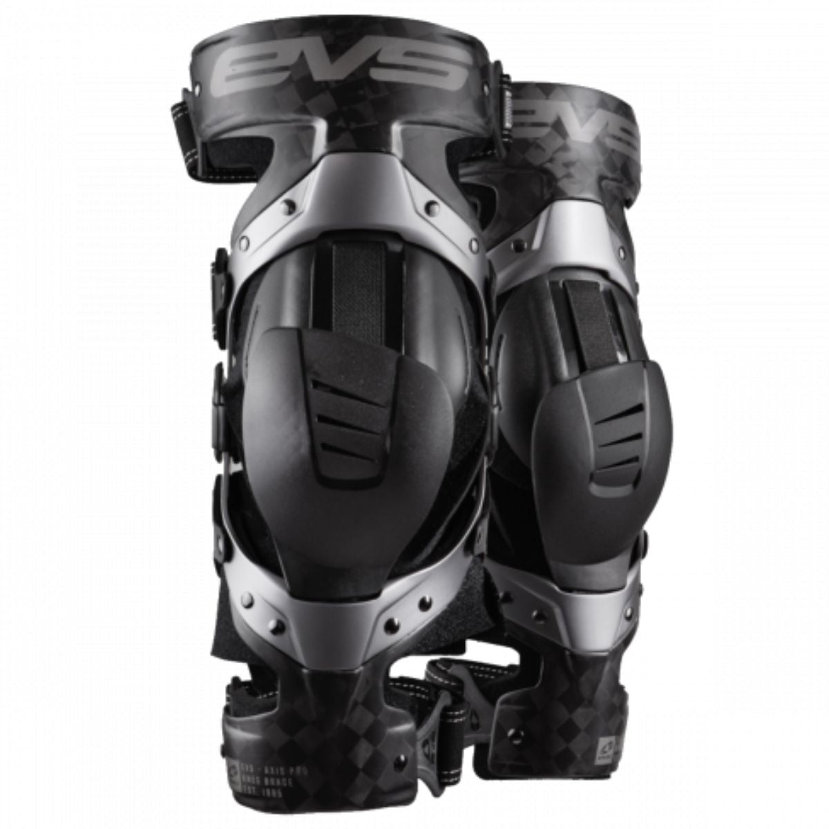 EVS AXIS PRO KNEE BRACE BLK/GREY M-PAIR