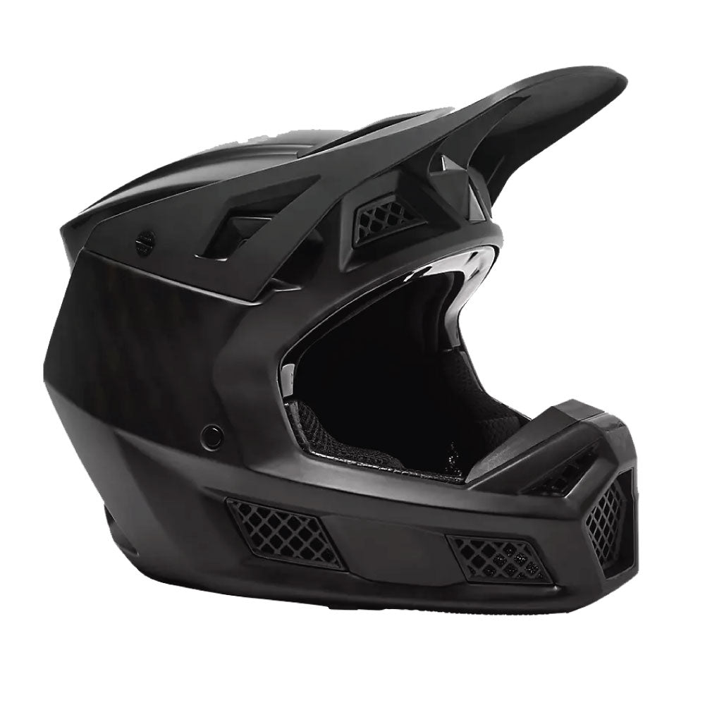 Fox V3 RS Black Carbon Helmet | BFD Moto Canada