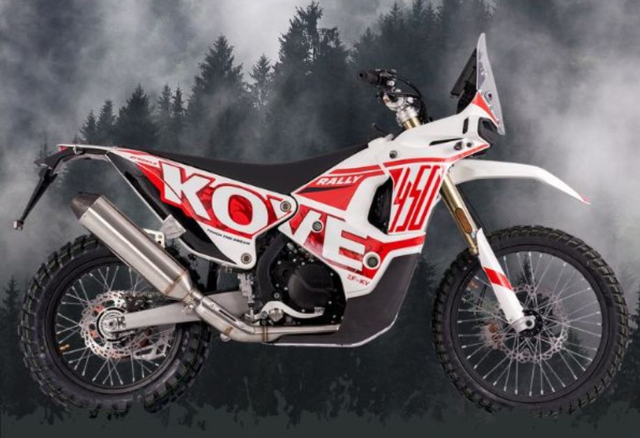 2025 KOVE 450 RALLY ADV STREET LEGAL RED (HIGH SEAT)