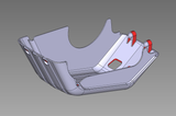 GasGas Skid Plate YAMAHA (WI-518L-05) E-Bicycle