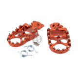 Aluminium Foot Pegs Extra wide Orange Talaria / Sur-Ron