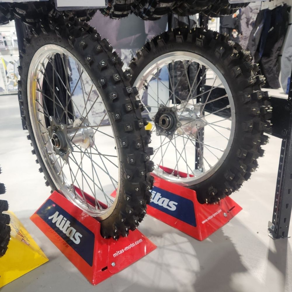 Mitas Pre-Studded 21/19 XT944 Front / XT454 Tires with Rims