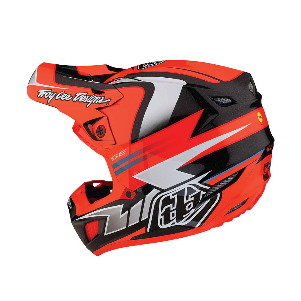 Troy Lee Designs SE5 Carbon MIPS MX Helmet -Black/White