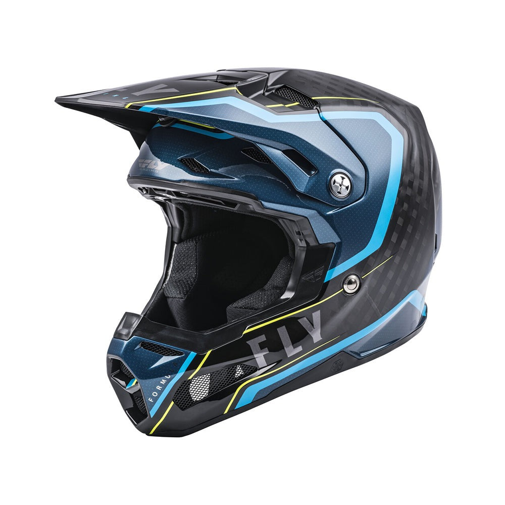 Fly Racing Formula Carbon Axon Helmet - Black/Blue