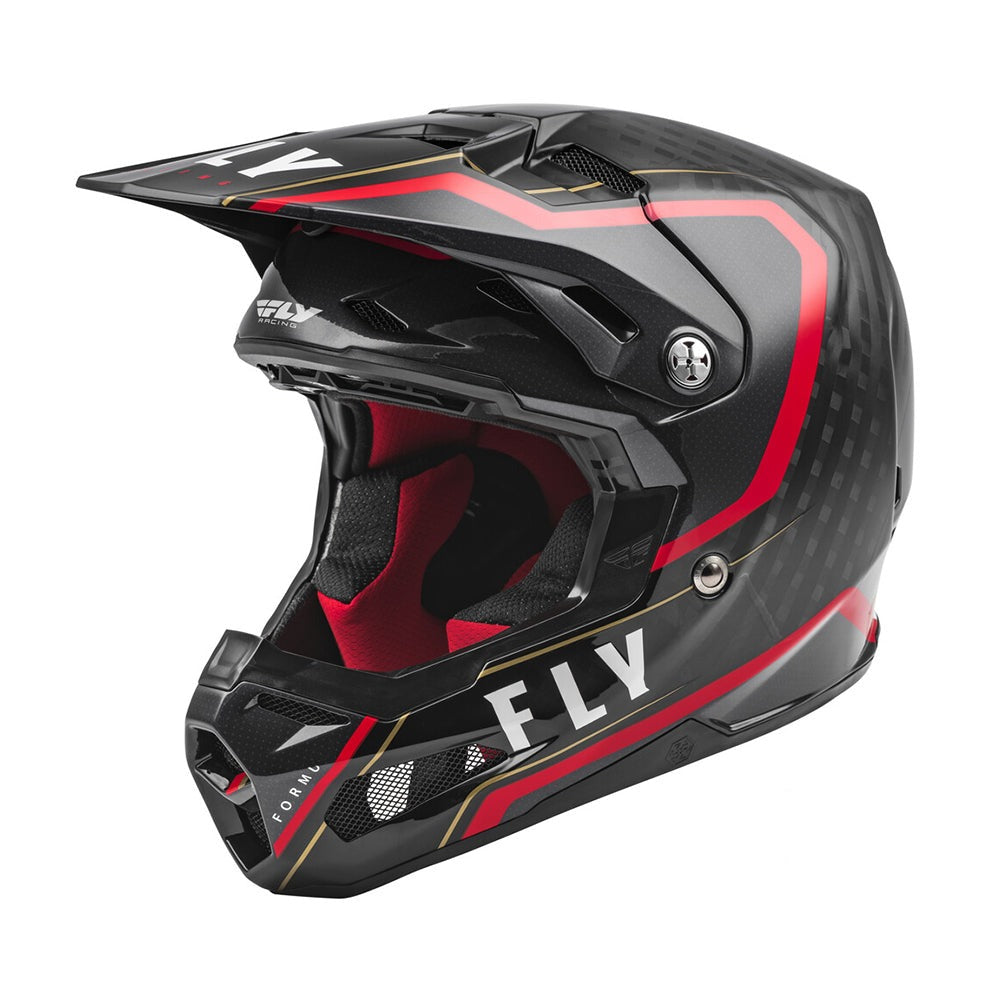 Fly Racing Formula Carbon Axon Helmet -Black/Red