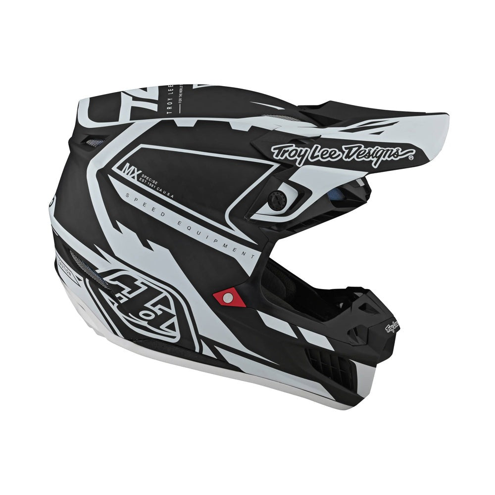 Troy Lee Designs SE5 Carbon MIPS MX Helmet - Black/White - Large