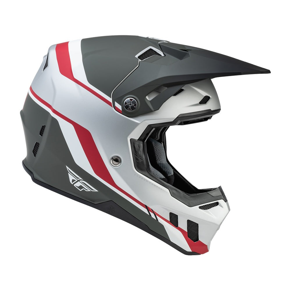 Fly Racing Formula CC Driver Helmet - Silver/Red/White
