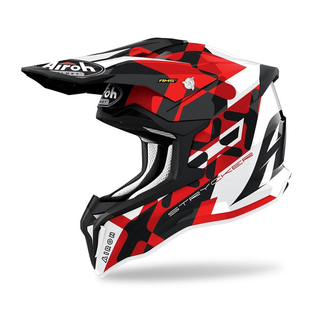 Airoh Strycker Helmet - Red Gloss (XS 53-54)