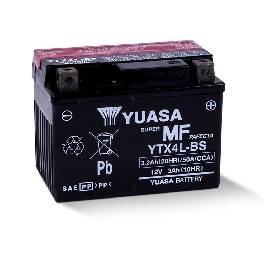 Yuasa YTX4L-BS Battery - BFD Moto